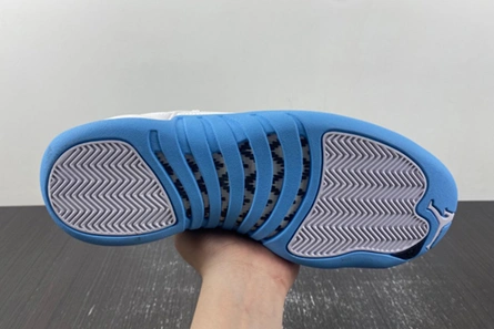 Luxury copy Elegant 3070 Jordan 12 Retro White University Blue (2004) (Women's)  308243-142