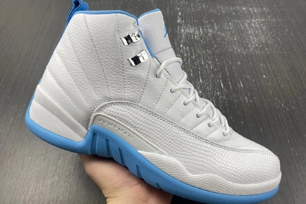 Luxury copy Elegant 3070 Jordan 12 Retro White University Blue (2004) (Women's)  308243-142