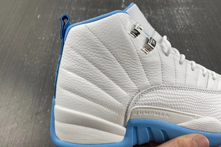 Luxury copy Elegant 3070 Jordan 12 Retro White University Blue (2004) (Women's)  308243-142