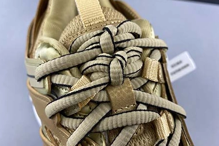 Pricetag-smart Elegant 5733 BALENCIAGA TRACK SNEAKER METAL LIC MESH WASHED GOLD 542023 W2CD1 8000