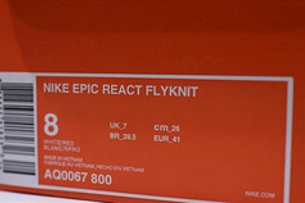 Price-wise EyeCatching 3614 nike epic react flyknit white red AQ0067 800