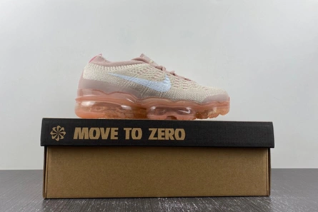 Fashionable 2971 Nike Air VaporMax 2023 Flyknit Oatmeal Pearl Pink (Women's)  DV6840-101