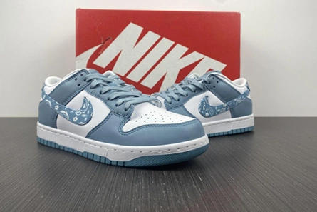 Affordable Fashionable 3291 Nike Dunk Low Essential Paisley Pack Worn Blue  DH4401-101