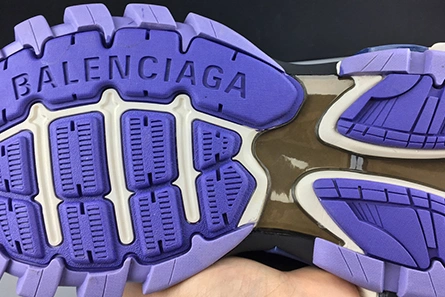 Pricetag-smart Fashionable 6001 BALENCIAGA TRACK PURPLE WHITE GREY 542023 W1GB1 8322