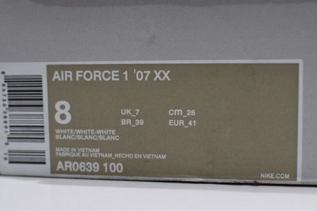 Mirror Fashionable 6089 Air Force 1 '07 XX White (W) - AR0639-100