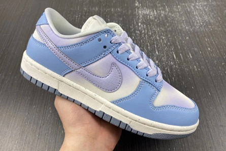 Clearance-priced Fashionable 9255 Nike Dunk Low Blue Airbrush Canvas (Women's)  FN0323-400