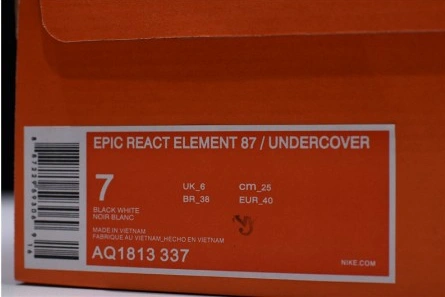 Modestly priced Flexible 2910 Undercover x Nike React Element 87 AQ1813-001