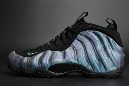 Flexible 4123 Nike Air Foamposite One PRM "Abalone" Black Aurora Green mens 575420-009