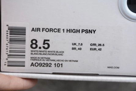 Close-to-original Flexible 6457 Air Force 1 High PSNY - Nike - AO9292-101