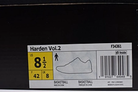 Marked-down Flexible 9983 adidas Mens Black Basketball Shoes James Harden Vol. 2 F34361