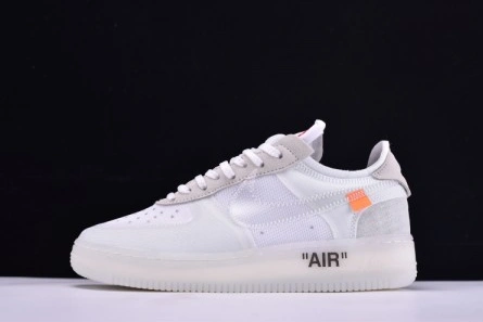 Functional 3373 NIKE AIR FORCE 1 LOW OFF-WHITE All White AO4606-100
