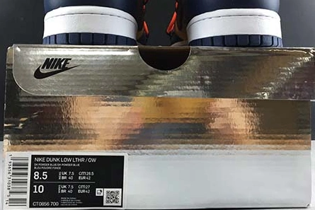 Lookalike Functional 6820 NIKE DUNK LOW OFF-WHITE MICHIGAN - CT0856-700