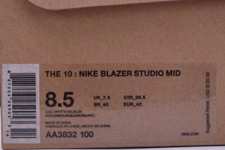 Value-driven Functional 6878 OFF-WHITE x Nike Blazer MID THE TEN 10 Virgil Abloh AA3832-100