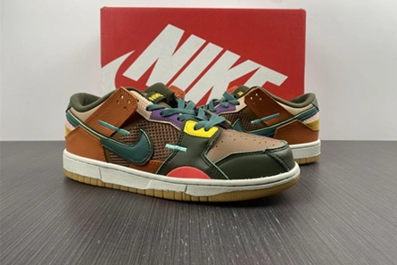 Designer inspired Functional 8646 Nike Dunk Low Scrap Archeo Brown DB0500-200