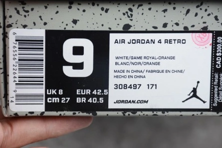 Replica GoAnywhere 1912 Air Jordan 4 White Bright Crimson-Royal Blue 308497-171