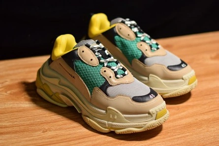 Economical GoAnywhere 5386 BALENCIAGA TRIPLE S W06E1-1000 BEIGE GREEN-YELLOW