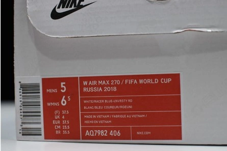 Reasonably priced GoodFit 2355 Nike Air Max 270 FIFA World Cup Russia 2018 AQ7982 406