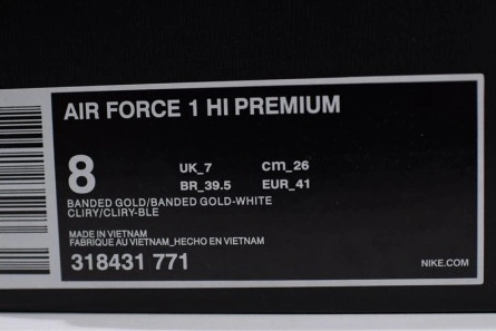 Clearance-priced GoodFit 5307 Air Force 1 High Bobbito Mac n Cheese - 318431-771