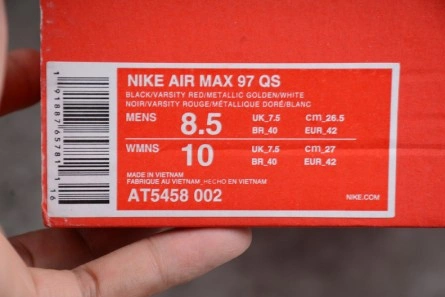 Best-value HighQuality 3779 Nike Air Max 97 'Black Metallic Gold' AT5458-002