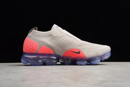 Mirror HighQuality 5607 Nike Air VaporMax Flyknit Moc 2  Moon Particle Solar Red-Indigo Burst AH7006-201