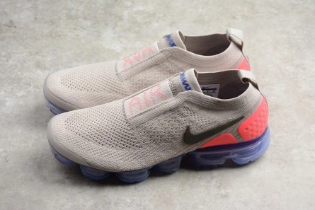 Mirror HighQuality 5607 Nike Air VaporMax Flyknit Moc 2  Moon Particle Solar Red-Indigo Burst AH7006-201