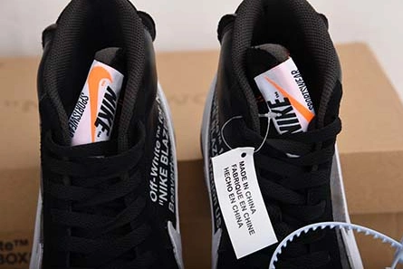 Accessible luxury HighQuality 7492 Off-White Nike Blazer Black AA3832-001
