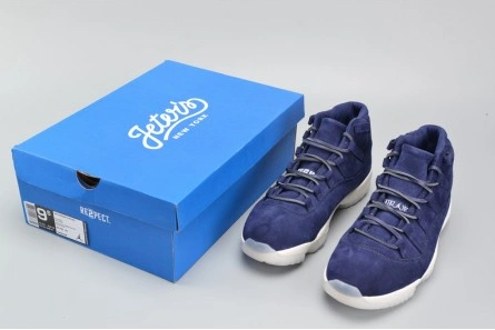 Fashion duplicate HighQuality 9288 AIR JORDAN 11 RETRO DEREK JETER NAVY SUEDE 351792-147