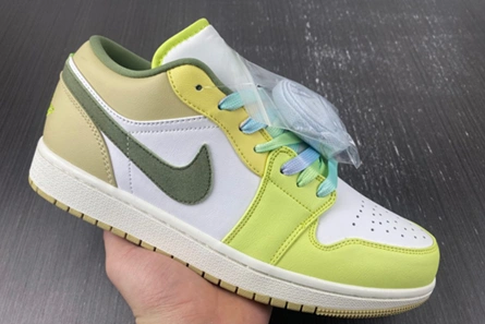 Modestly priced Jordan 1 Low Sail White Oil Green (W) FD9906-131 Elegant 6928