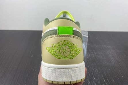 Modestly priced Jordan 1 Low Sail White Oil Green (W) FD9906-131 Elegant 6928