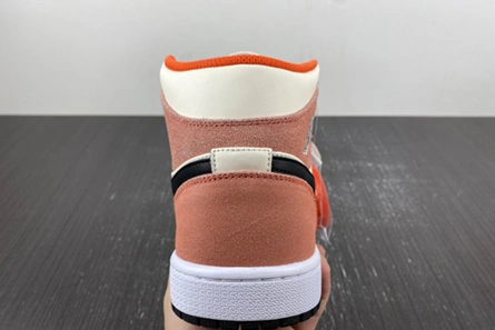 Premium replica Jordan 1 Mid SE Orange Suede DV1336-800 TopPick 2971