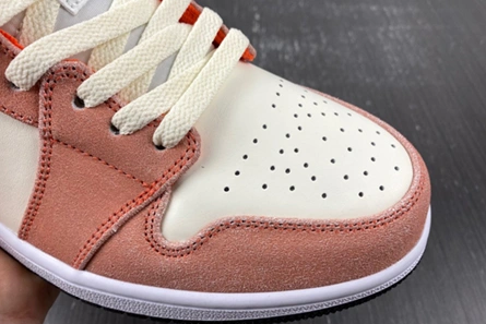 Premium replica Jordan 1 Mid SE Orange Suede DV1336-800 TopPick 2971