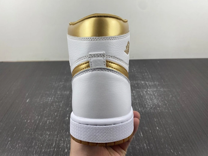 Jordan 1 Retro High OG Metallic Gold (Women's)  FD2596-107 Comfortable 2329
