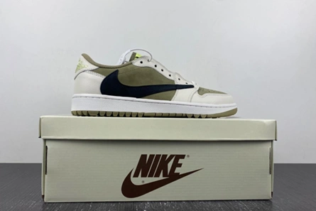 Jordan 1 Retro Low Golf Travis Scott Neutral Olive FZ3124-200 NewStyle 7071