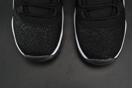 Non-authentic version Jordan 11 Retro Heiress Black Stingray (GS) 852625-030 Sophisticated 1152