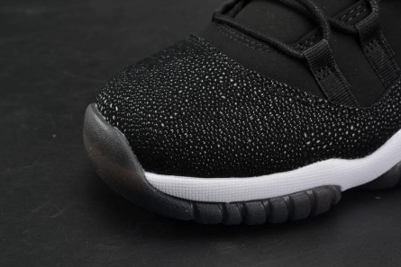 Non-authentic version Jordan 11 Retro Heiress Black Stingray (GS) 852625-030 Sophisticated 1152