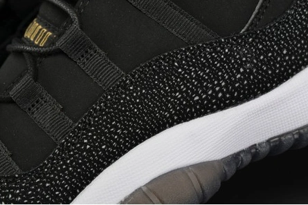 Non-authentic version Jordan 11 Retro Heiress Black Stingray (GS) 852625-030 Sophisticated 1152