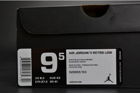 Close-to-original Jordan 11 Retro Low Concord 528895-153 Durable 1195