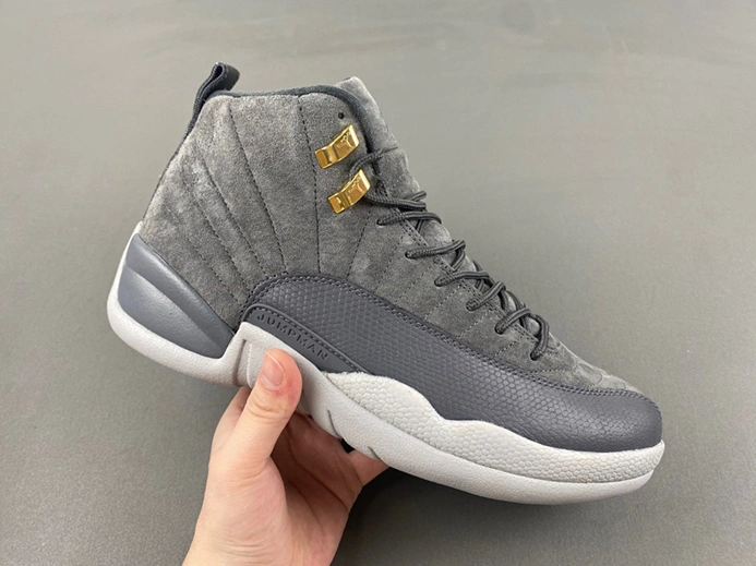 Replica Jordan 12 Retro Dark Grey 130690-005 Vibrant 3712
