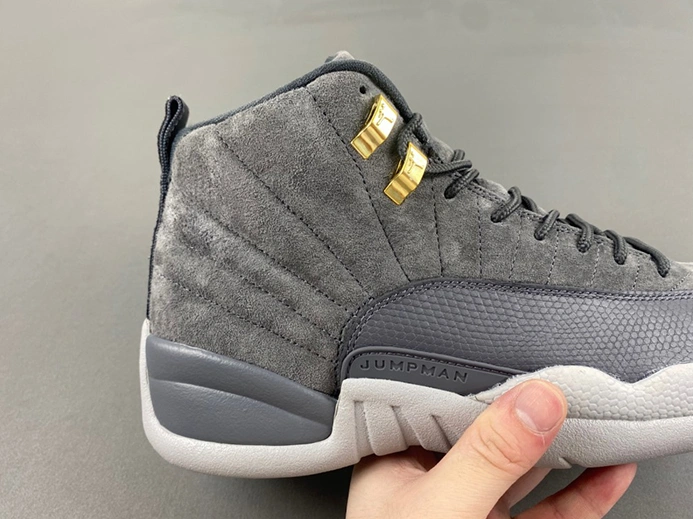 Replica Jordan 12 Retro Dark Grey 130690-005 Vibrant 3712
