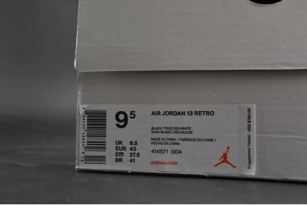 Luxury copy Jordan 13 Retro Bred 414571-004 Versatile 3277