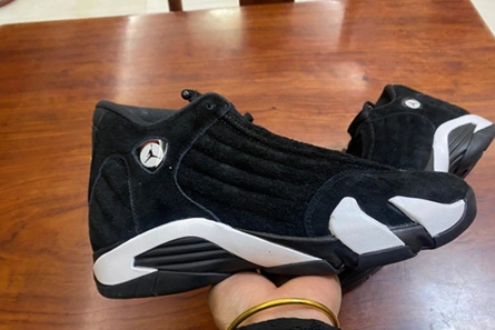 Lookalike Jordan 14 Retro Black White  487471-016 Timeless 5554