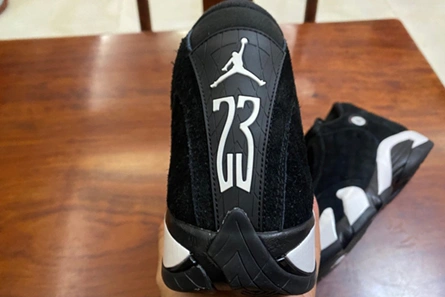 Lookalike Jordan 14 Retro Black White  487471-016 Timeless 5554