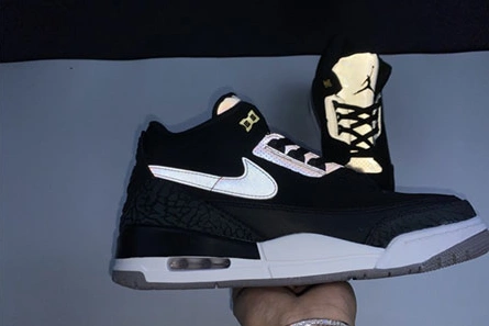 Lookalike Jordan 3 Retro Tinker Black Cement Gold CK4348-007 HighQuality 6779