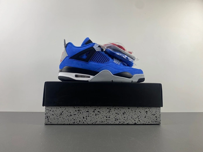 Modestly priced Jordan 4 Retro BLUE RIBON WAR RED-BLAC-STEA Resilient 4838