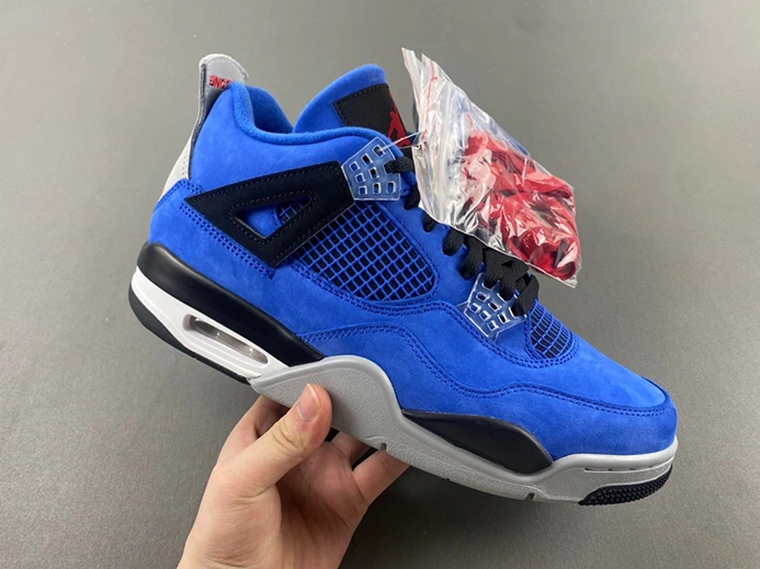 Modestly priced Jordan 4 Retro BLUE RIBON WAR RED-BLAC-STEA Resilient 4838
