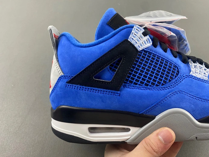 Modestly priced Jordan 4 Retro BLUE RIBON WAR RED-BLAC-STEA Resilient 4838
