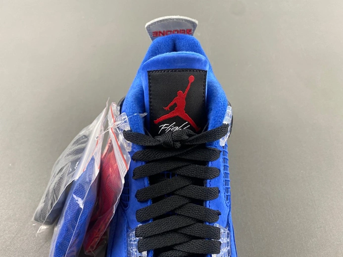 Modestly priced Jordan 4 Retro BLUE RIBON WAR RED-BLAC-STEA Resilient 4838