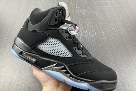 Replica Jordan 5 Retro Black Metallic 845035-003 Sleek 9445