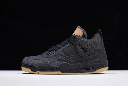 Lookalike Levi's x Air Jordan 4 'black' AO2571-001 Cozy 6127