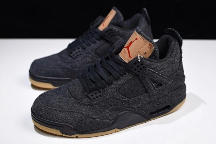 Lookalike Levi's x Air Jordan 4 'black' AO2571-001 Cozy 6127